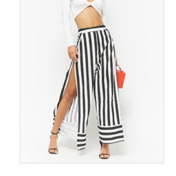 Forever 21 Pants - Striped Wide-Legged Pants